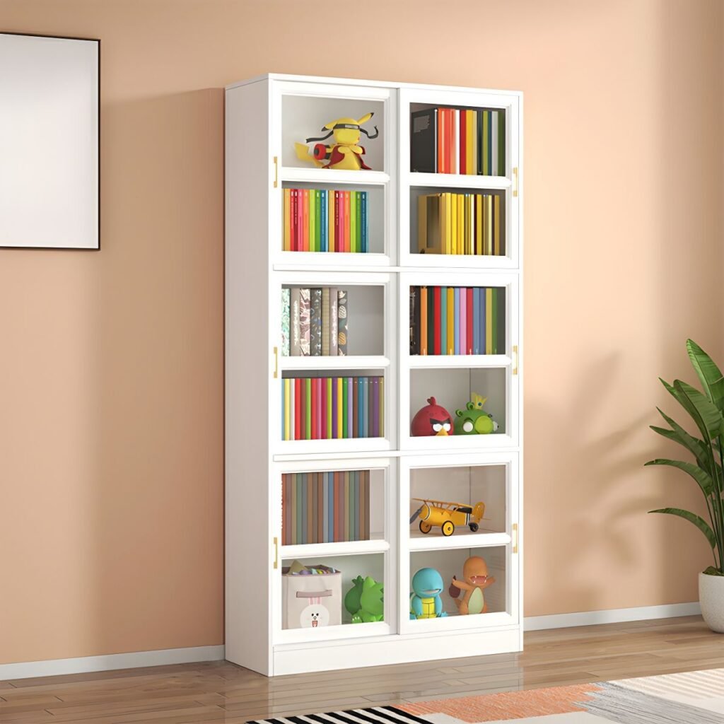 1200x12002 325 Kids’ Bookshelf - Child-Friendly Low Bookcase for Playroom & Nursery Storage Eco-friendly finish Bookshelf