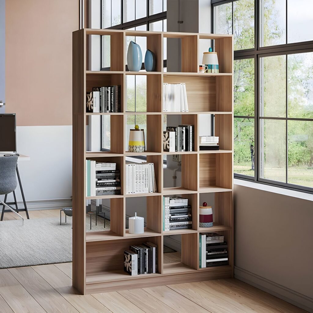 1200x12002 338 Modern 8-Cube Open Bookcase - Minimalist Wooden Storage Organizer for Home Office