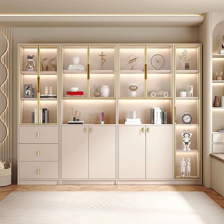 Wooden Bookshelf Design Living Room Book Shelf Library Storage Cabinet Book Shelvese Bookshelf Bookcase - Image 4