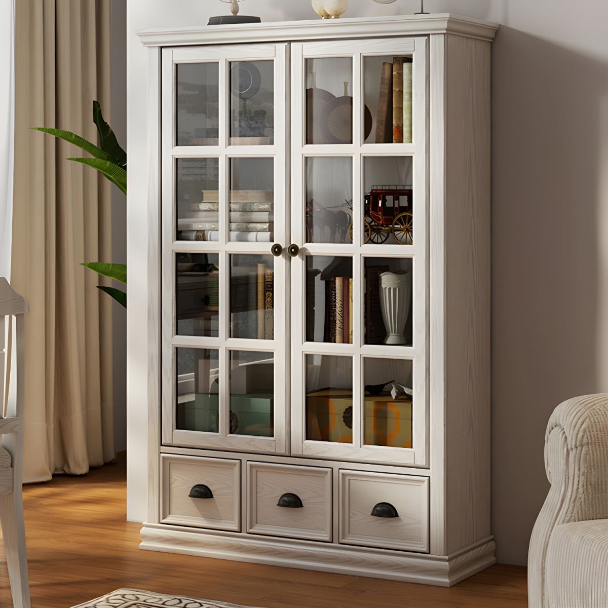 Wooden Bookshelf Design Living Room Book Shelf Library Storage Cabinet Book Shelvese Bookshelf Bookcase - Image 4