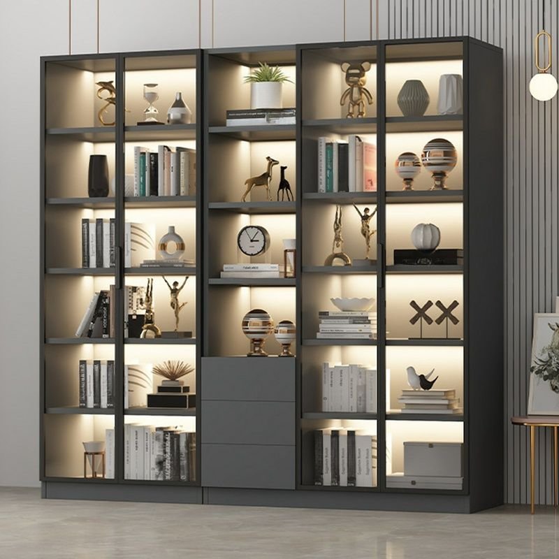 Wooden Bookshelf Design Living Room Book Shelf Library Storage Cabinet Book Shelvese Bookshelf Bookcase - Image 4