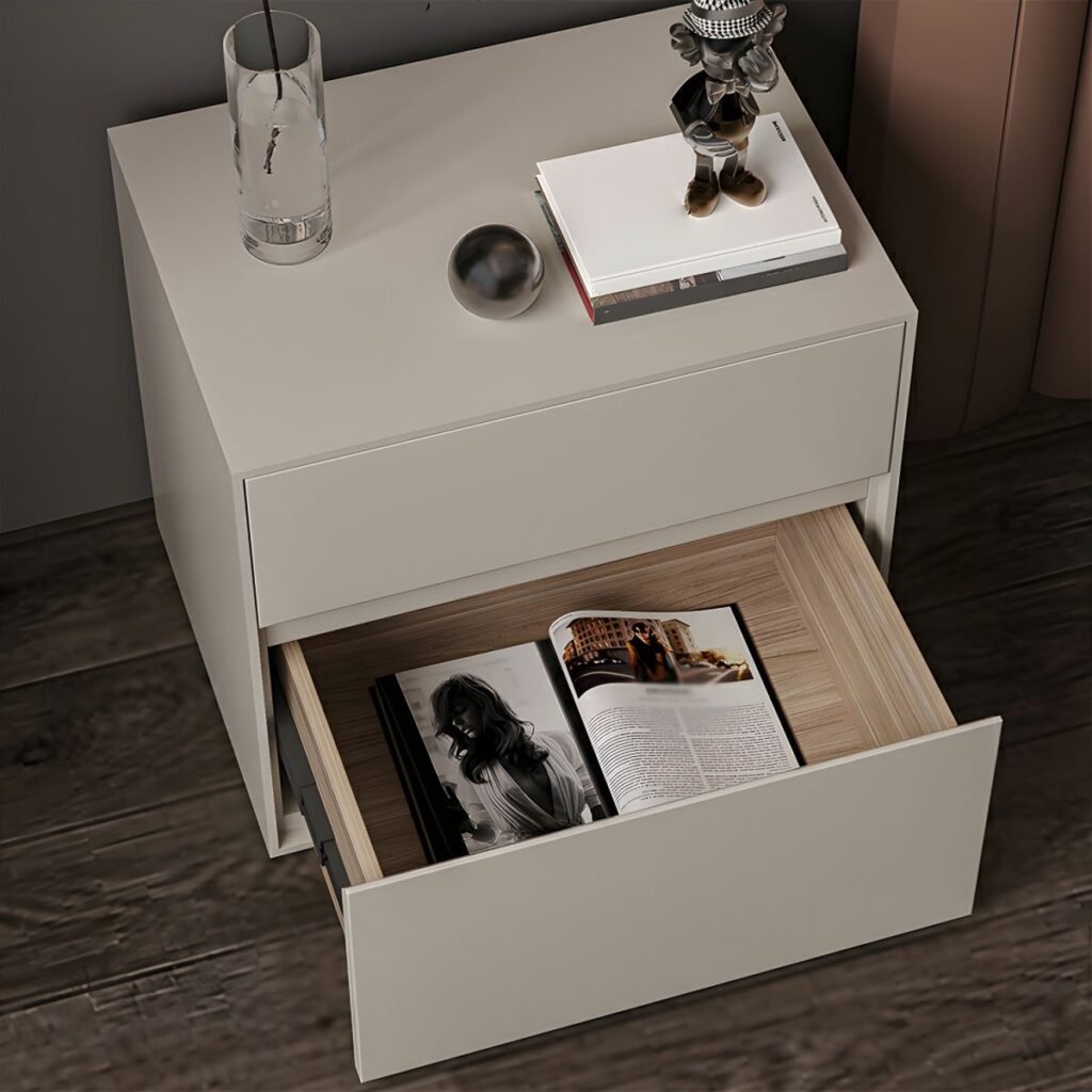 1200x12002 387 Elegant White Nightstand with 2 Storage Drawers