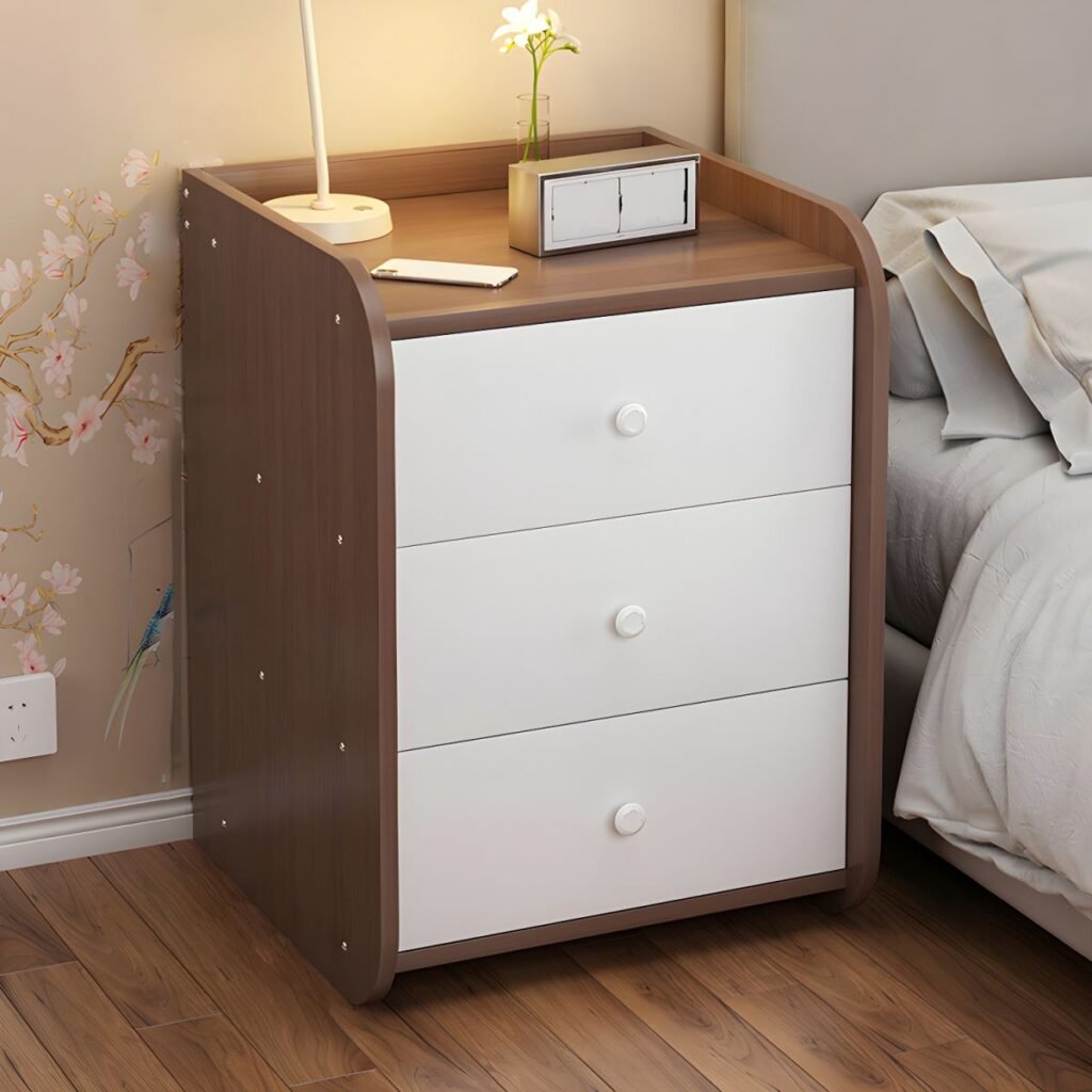 1200x12002 389 Chic Petite Nightstand with Silent Drawer for Small Spaces