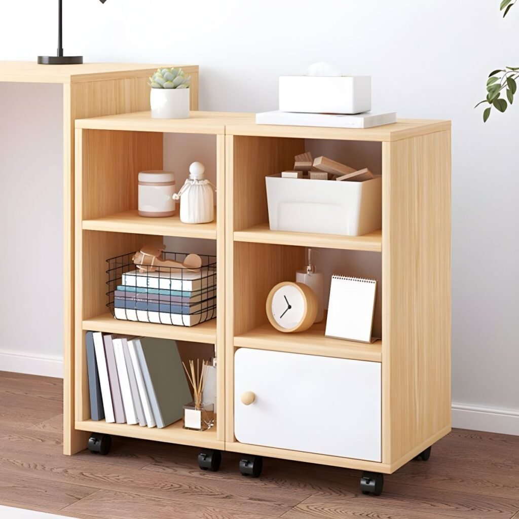 1200x12002 390 Sleek Multi Height Nightstand with 2 Storage Drawers