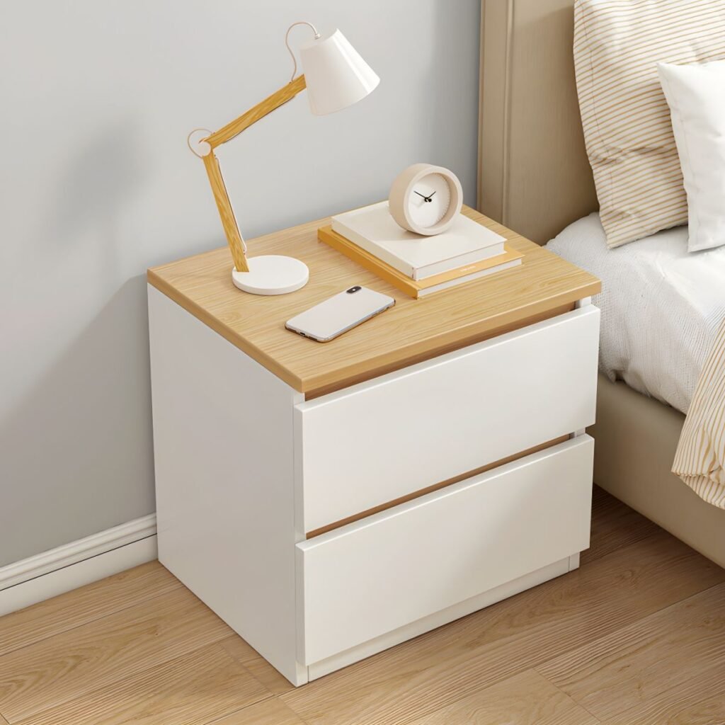 1200x12002 393 Cosy Minimalist Nightstand with 2-Tier Storage