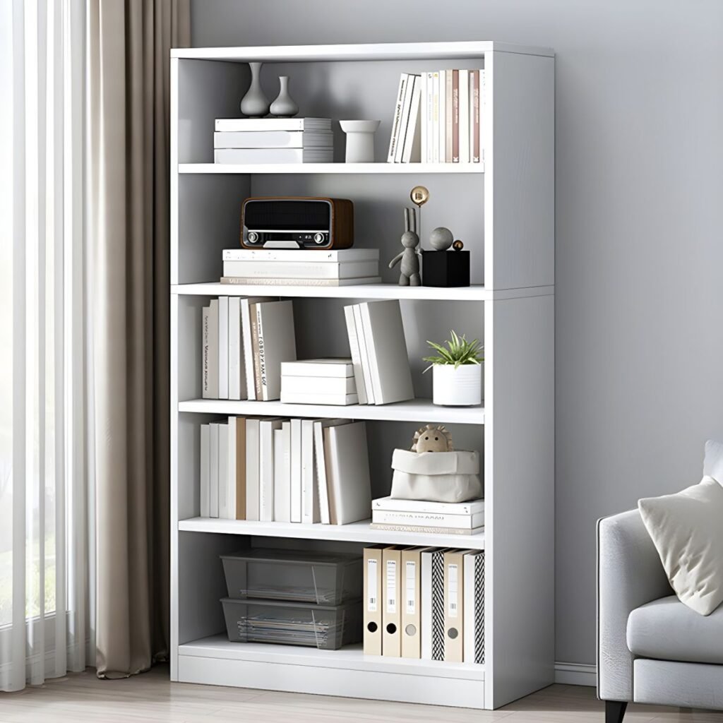 1200x12003 319 Library Storage Bookcase Cabinet Wooden No Doors Design Living Room Bookshelf