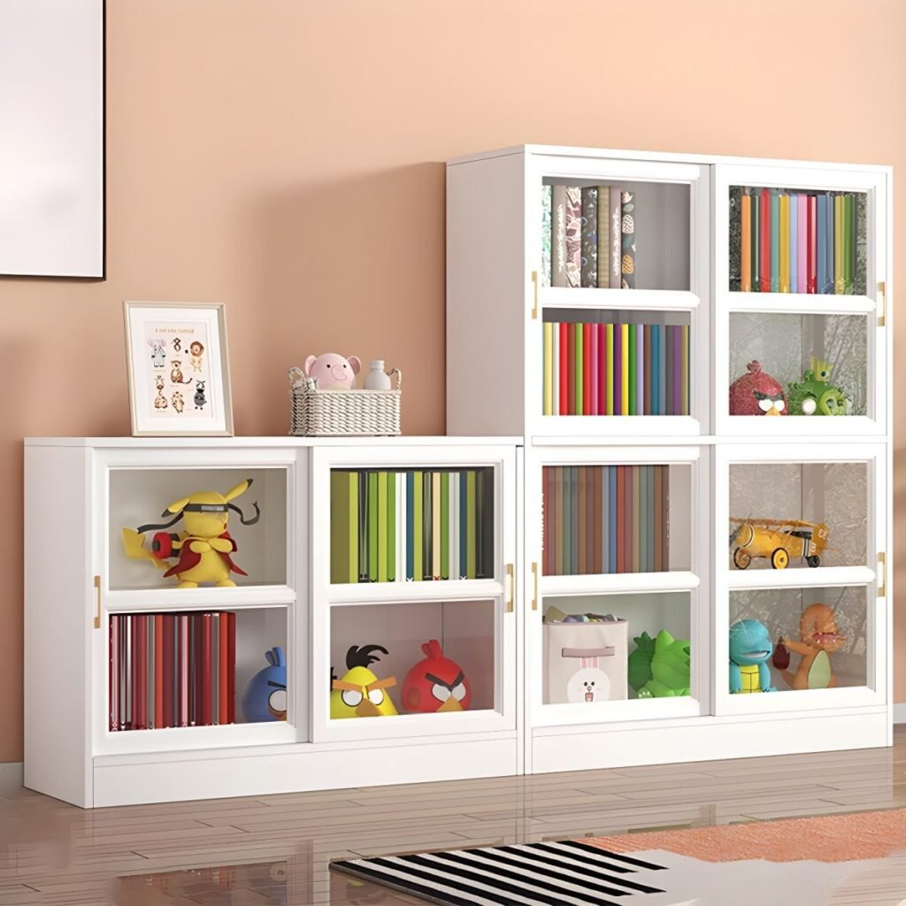 1200x12003 323 Kids’ Bookshelf - Child-Friendly Low Bookcase for Playroom & Nursery Storage Eco-friendly finish Bookshelf