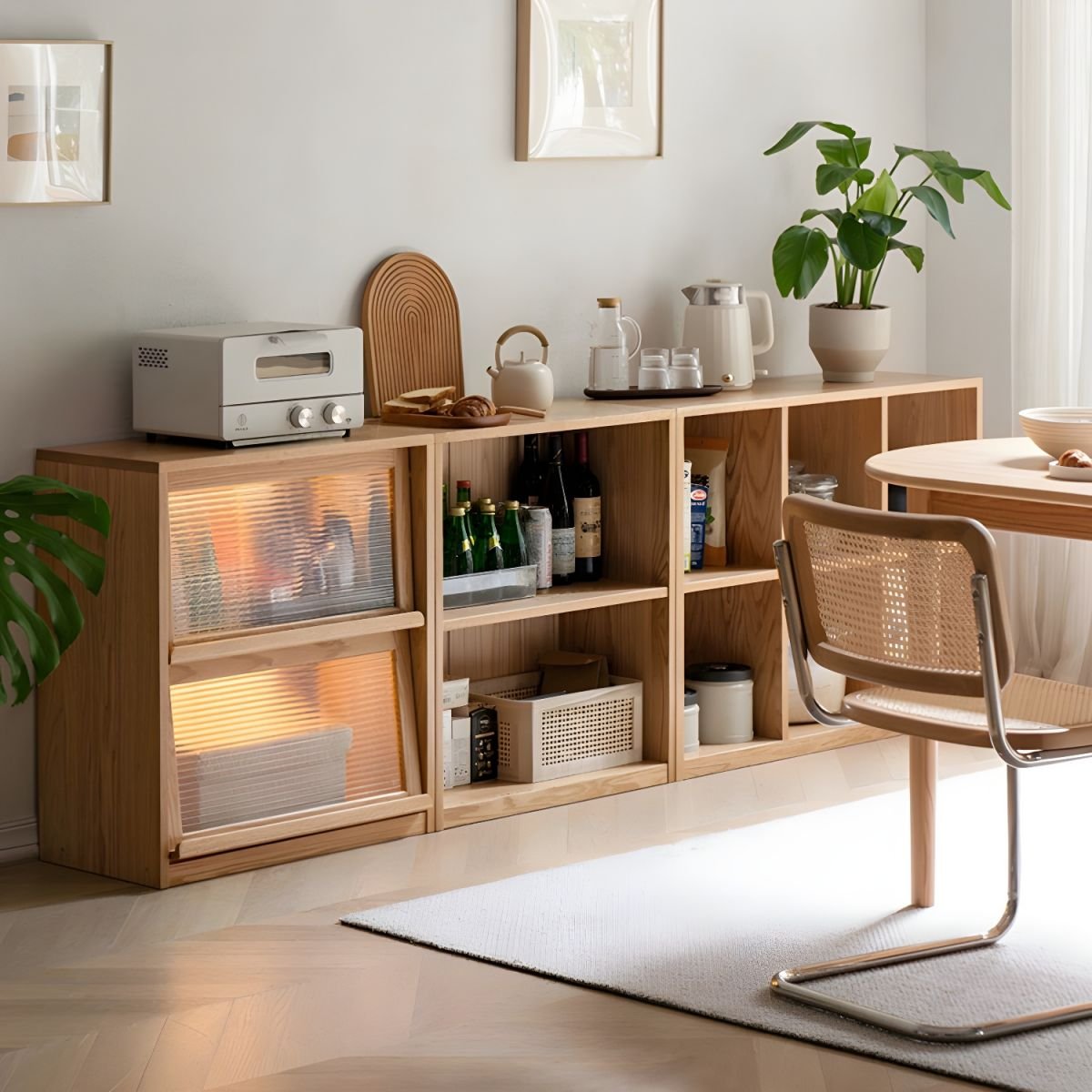 Wooden Bookshelf Design Living Room Book Shelf Library Storage Cabinet Book Shelvese Bookshelf Bookcase - Image 5