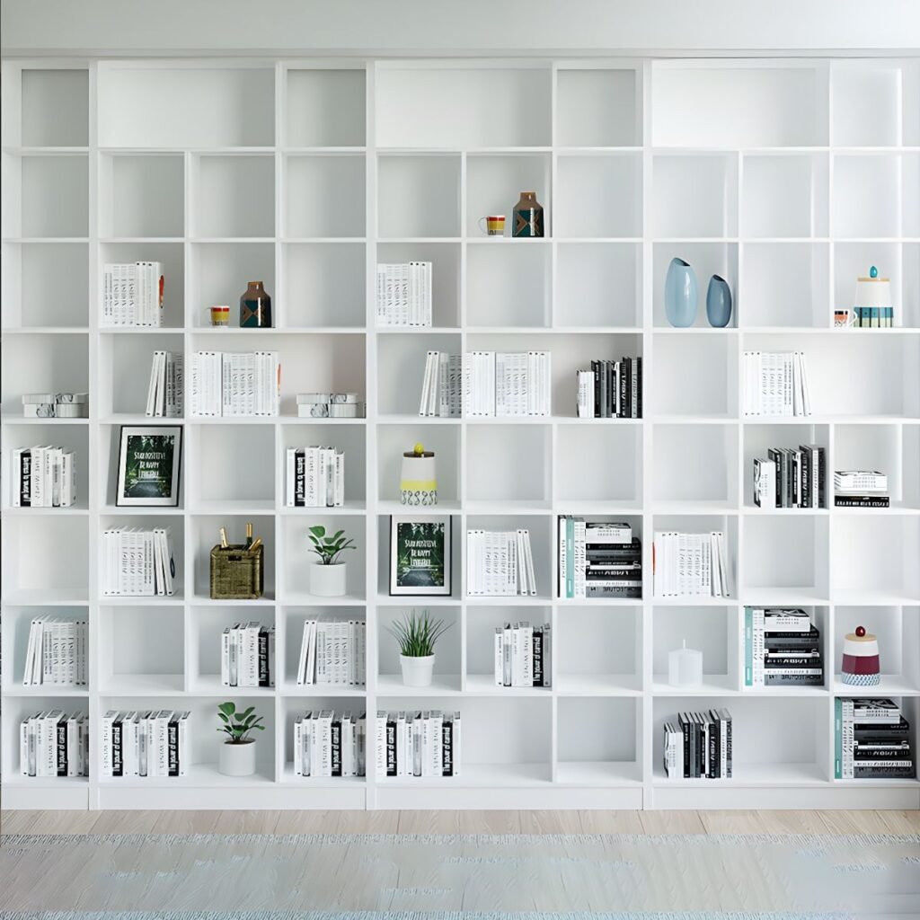 1200x12003 336 Modern 8-Cube Open Bookcase - Minimalist Wooden Storage Organizer for Home Office