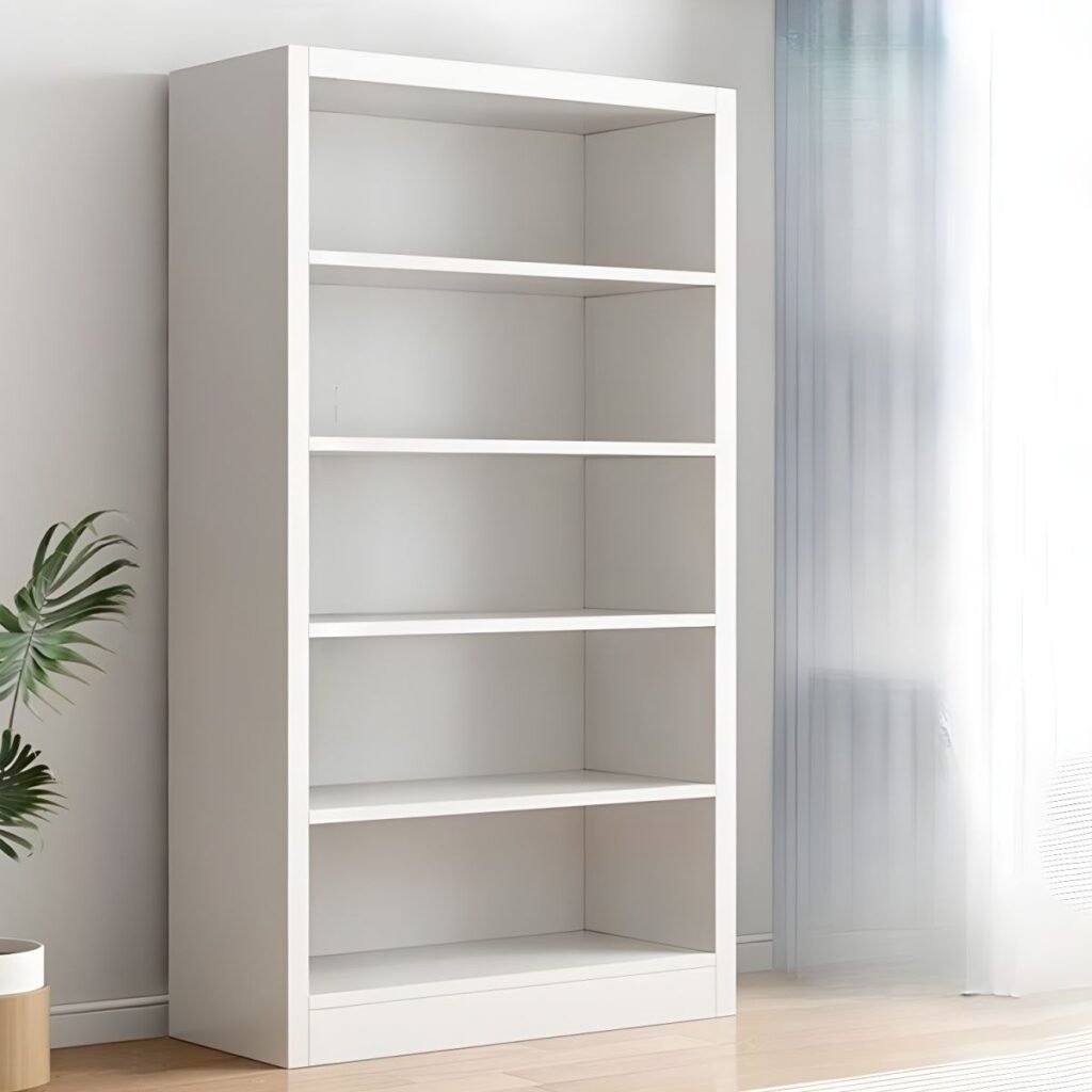 1200x12003 347 Modern White Bookcase with 5-Tier Open Shelves - 71" Tall Minimalist Wooden Bookshelf