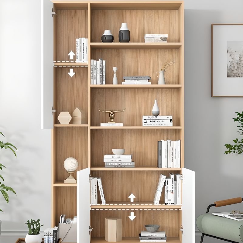 Impressive Vertical Organizing Shelf with 3-Cabinet, 4-Shelf, and Closed Back - Image 5