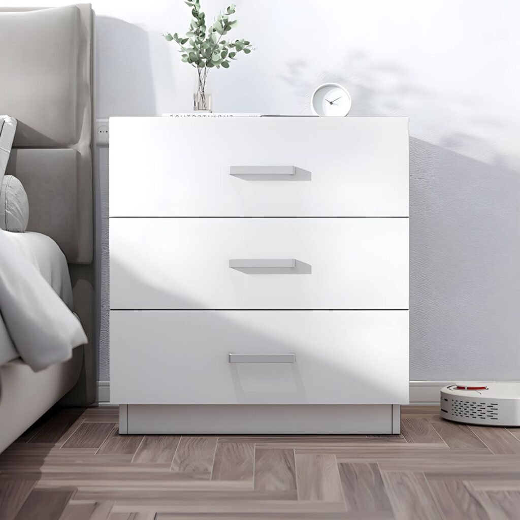 1200x12003 392 Zen Matte Bedside Commode with 1-3 Drawers