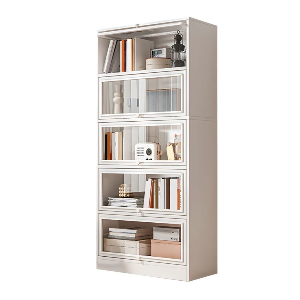 1200x12004 318 Wooden Modern Bookshelf Design 5 Tier Living Room Bookcase Library Storage Cabinet Bookshelf