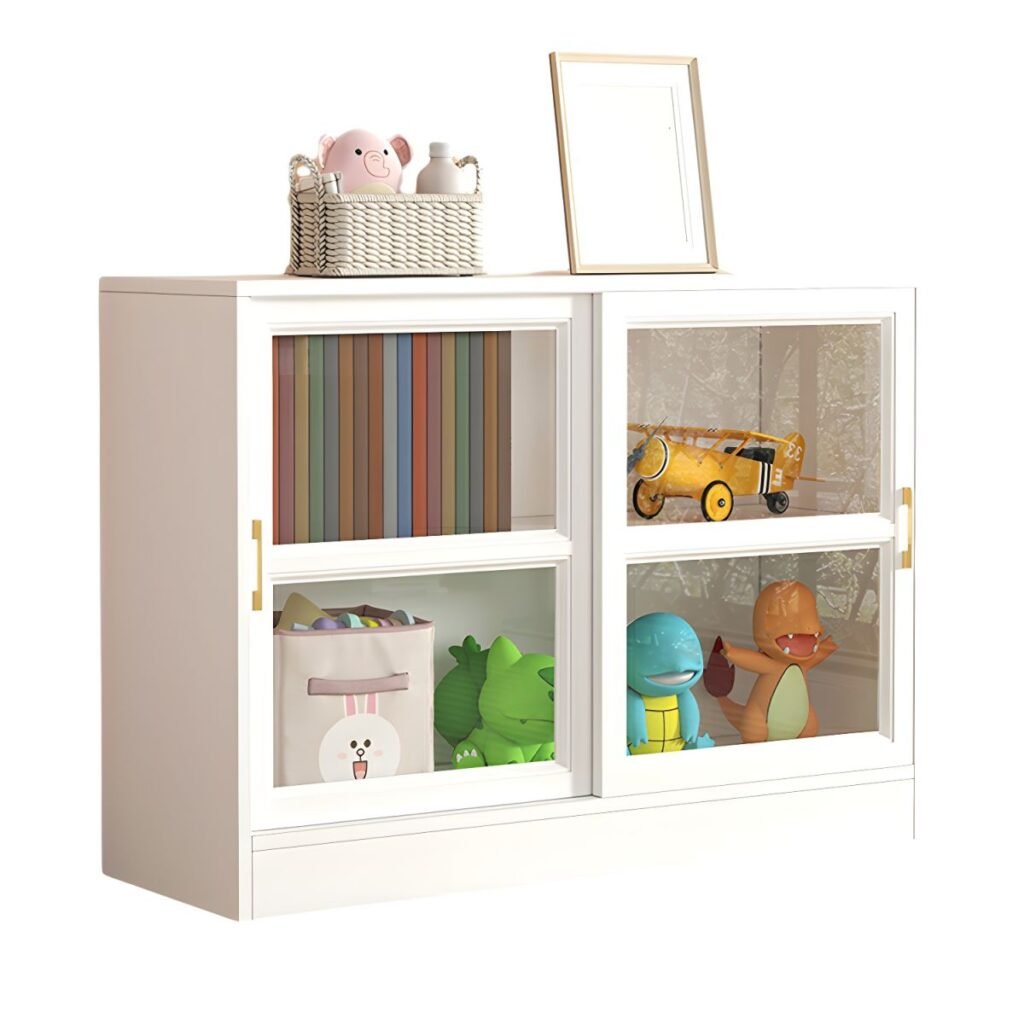 1200x12004 323 Kids’ Bookshelf - Child-Friendly Low Bookcase for Playroom & Nursery Storage Eco-friendly finish Bookshelf