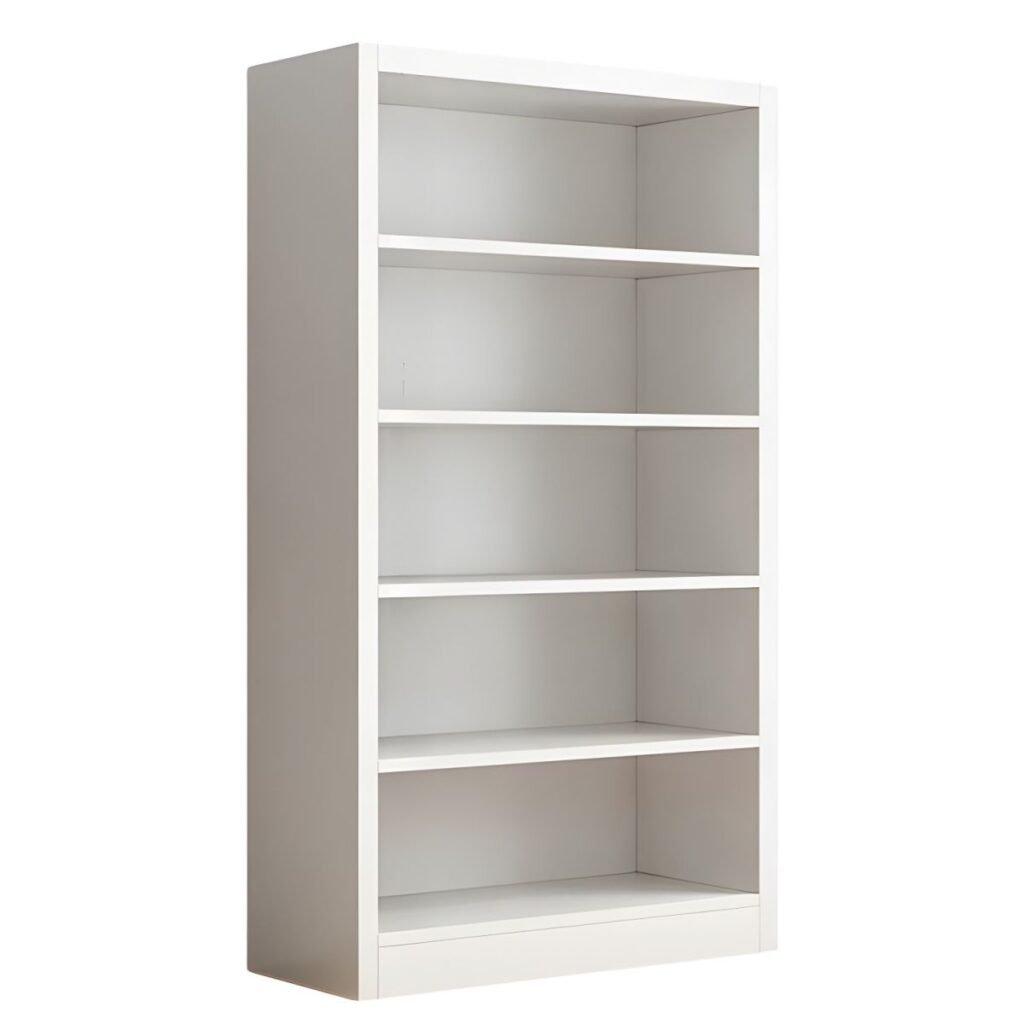 1200x12004 346 Modern White Bookcase with 5-Tier Open Shelves - 71" Tall Minimalist Wooden Bookshelf