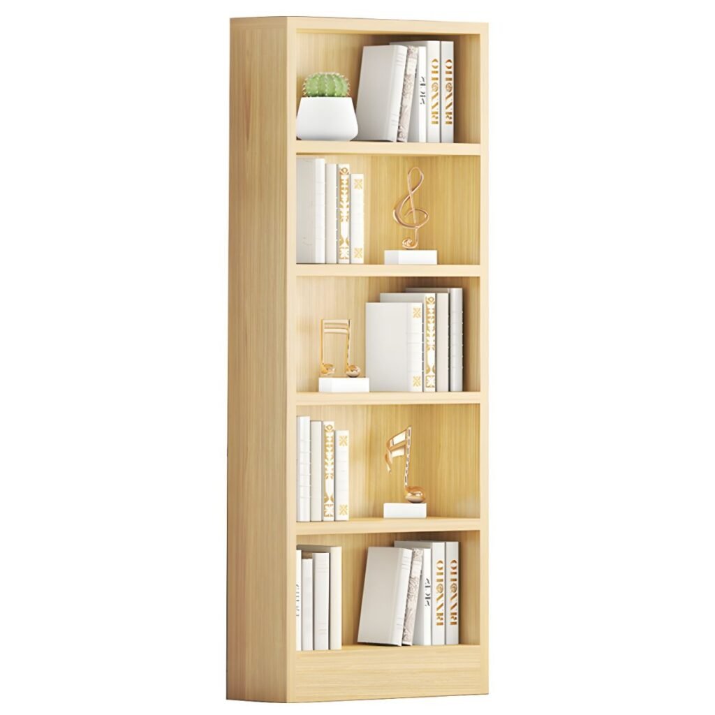 1200x12004 359 Petite Grain-Textured Rack – Warm 40-Inch Walnut Low Bookshelf, Versatile 3/5-Tier Open Stand for Cozy Apartment Nooks
