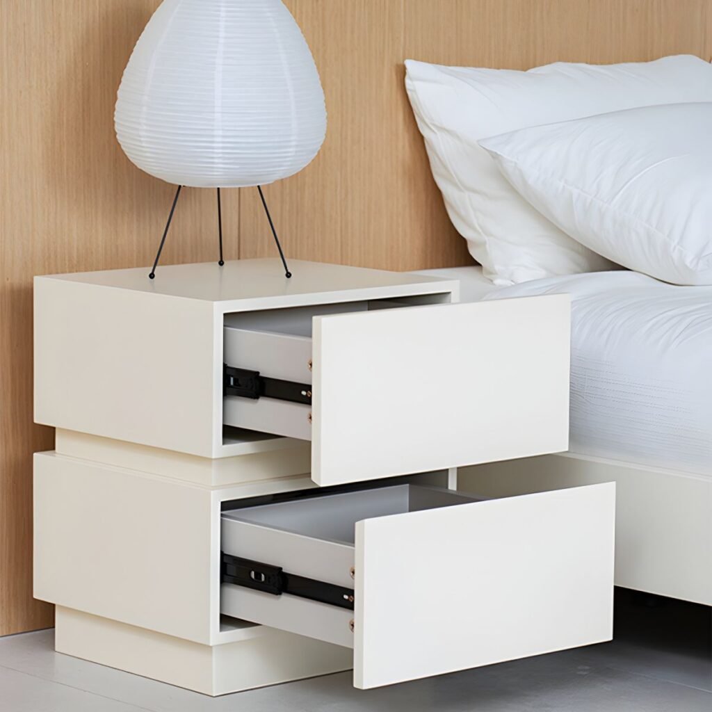 1200x12004 385 Polished Urban Nightstand with 2 Hidden Drawers