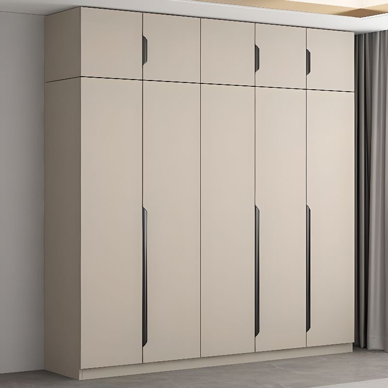 Hinged Wardrobe Cabinet Engineered Wood Wardrobe Armoire for Home