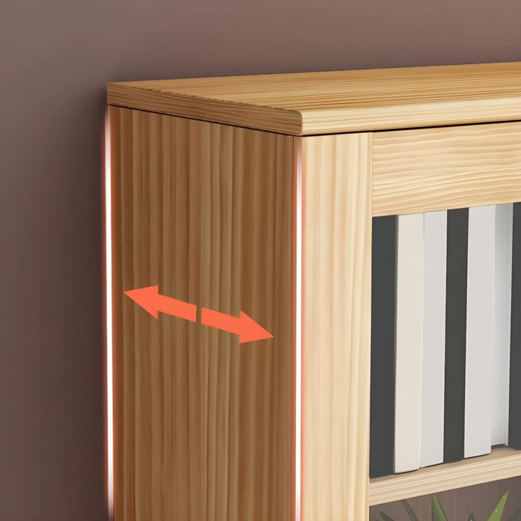 1200x12005 320 Pale brown Box Shelves with 6-Shelf in Vertical or Horizontal Orientation with Drawers