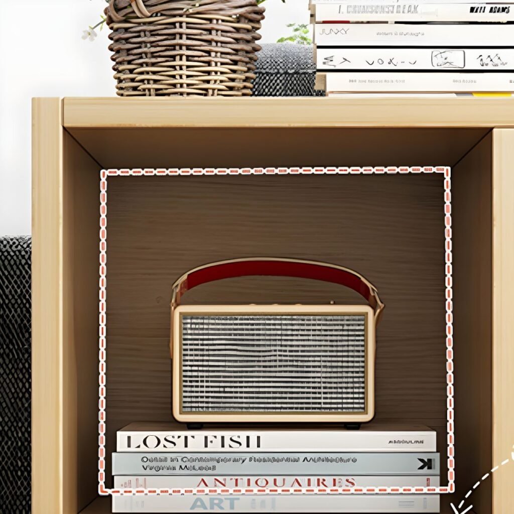 1200x12005 323 Compact Wooden Bookcase - Slim Open Bookshelf for Small Spaces & Home Office