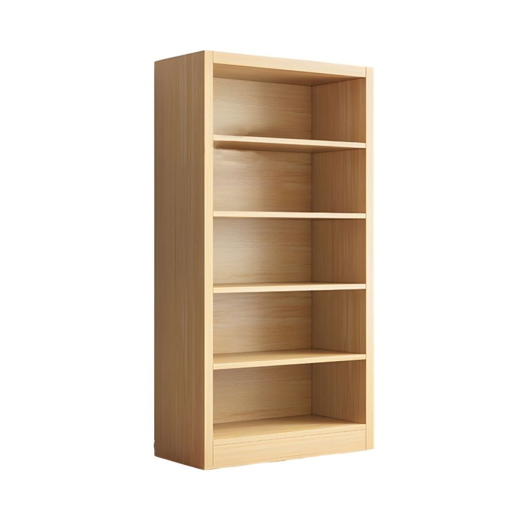 1200x12005 324 Minimalist Open Bookcase - Modern Wood Grain Shelving Unit for Quiet Luxury Decor Bookshelf