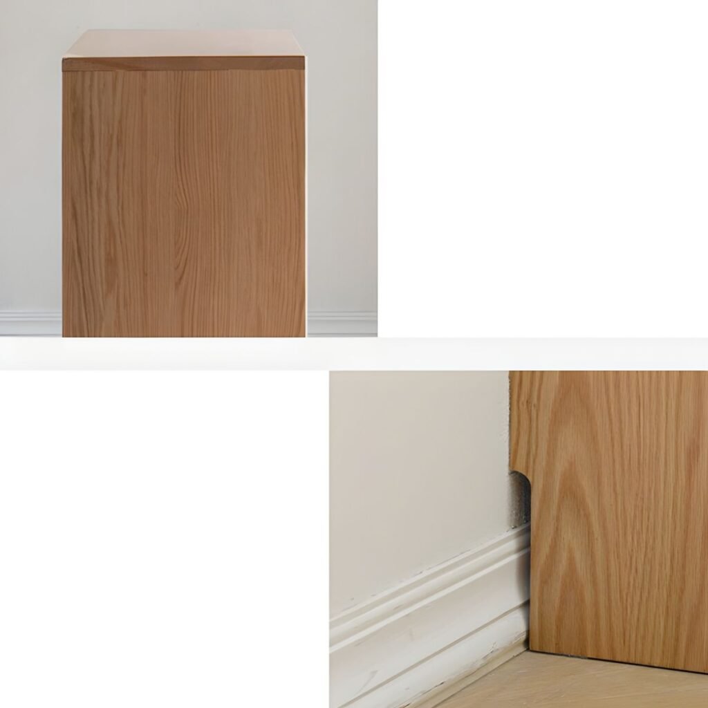 1200x12005 327 Easy-to-Assemble Modern Bookcase- Versatile Storage Cabinet With Wooden Rippled Glass Doors Bookshelf
