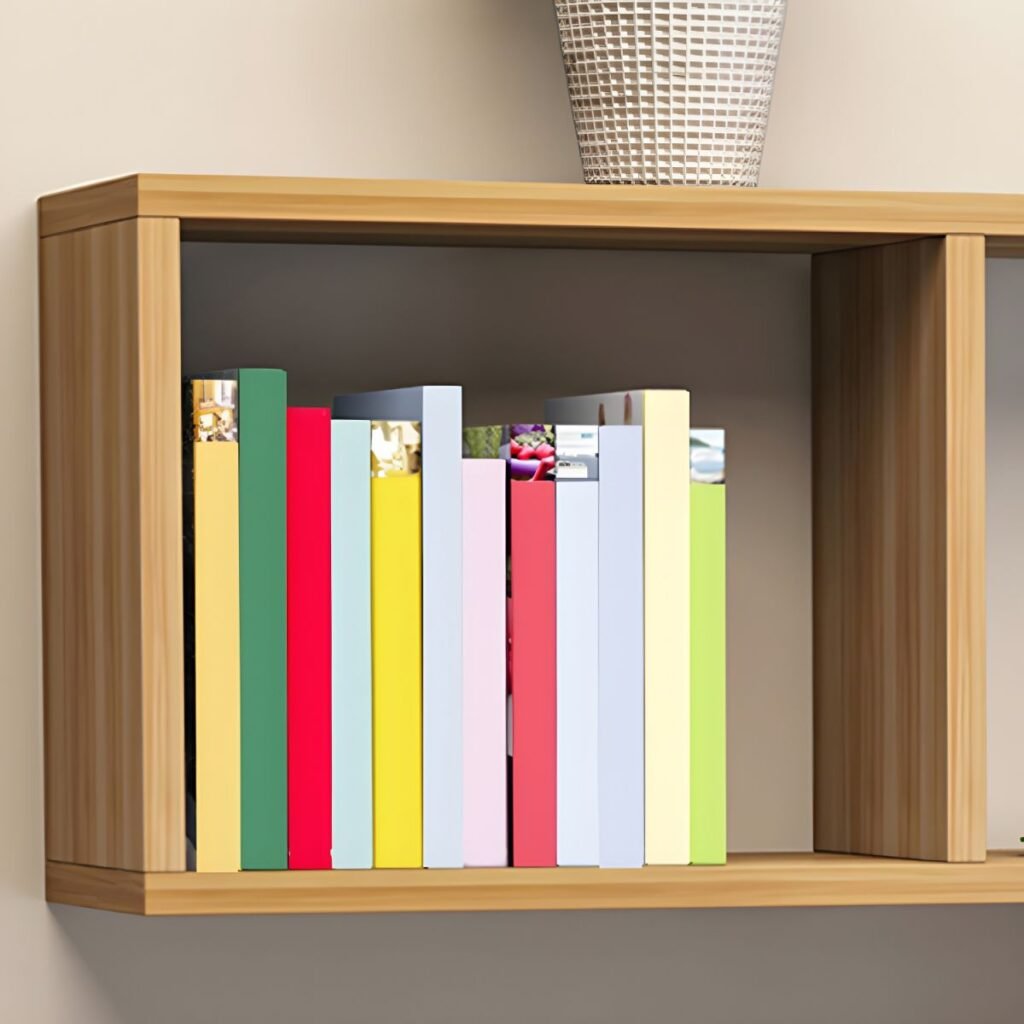 1200x12005 359 Wall-Mounted Timber Unit – Brilliant 29.5-Inch Floating Walnut Shelf, Harmonious 2-Tier Open Storage for Modern Gallery Walls
