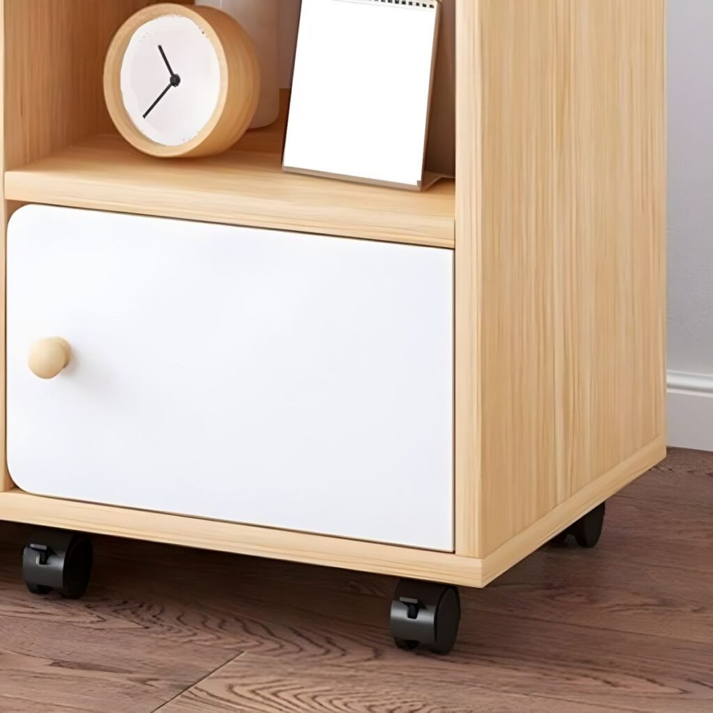 1200x12005 381 Sleek Multi Height Nightstand with 2 Storage Drawers