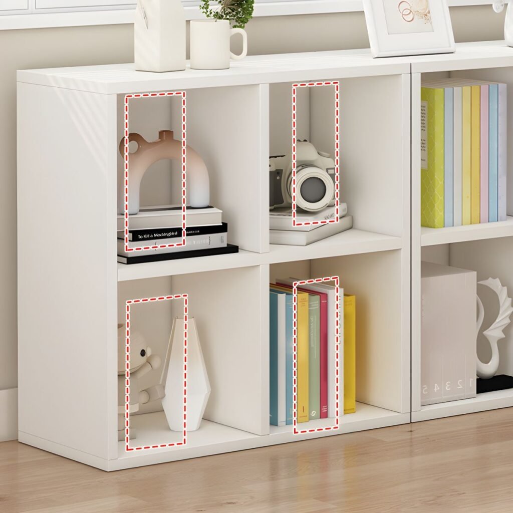 1200x12006 316 Modern Wooden Design Children's Bookcase Living Room Small Bookcase No Doors Storage Cabinet Bookshelf