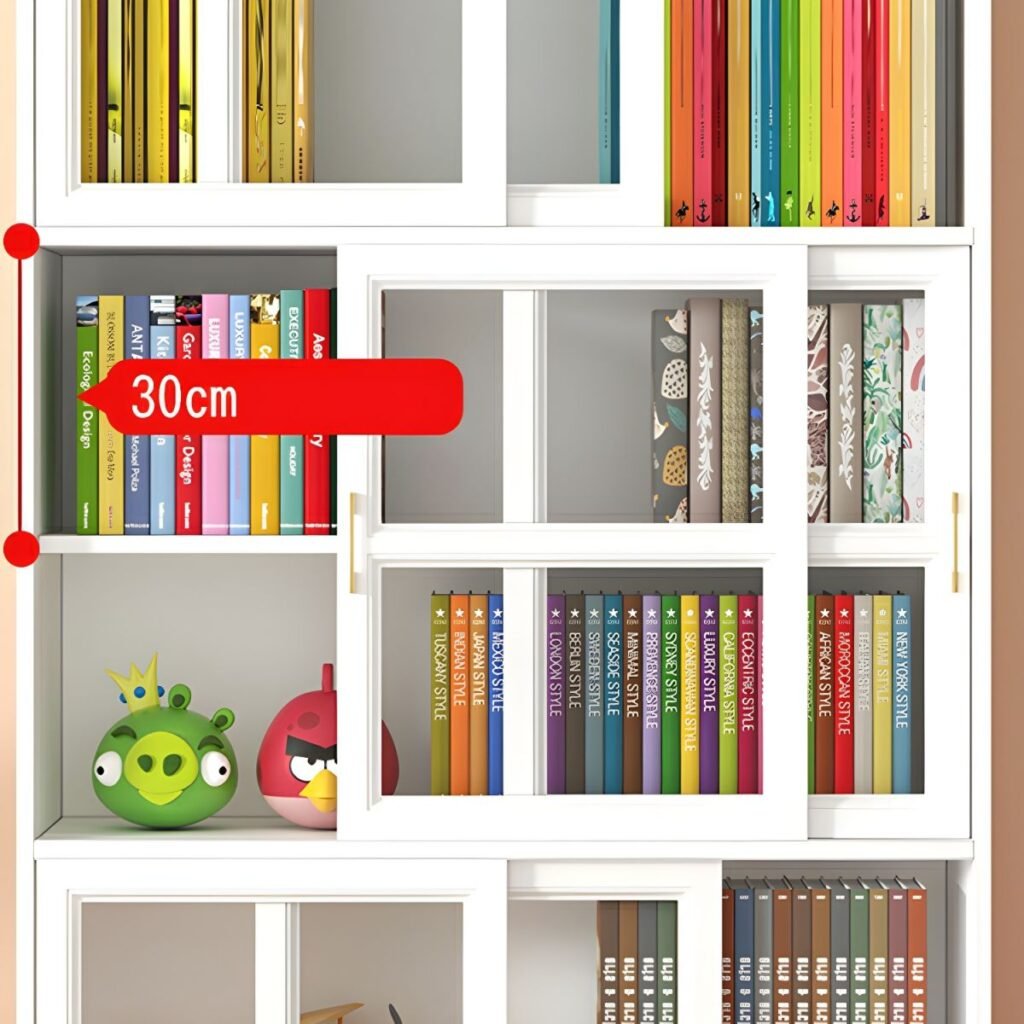 1200x12006 321 Kids’ Bookshelf - Child-Friendly Low Bookcase for Playroom & Nursery Storage Eco-friendly finish Bookshelf