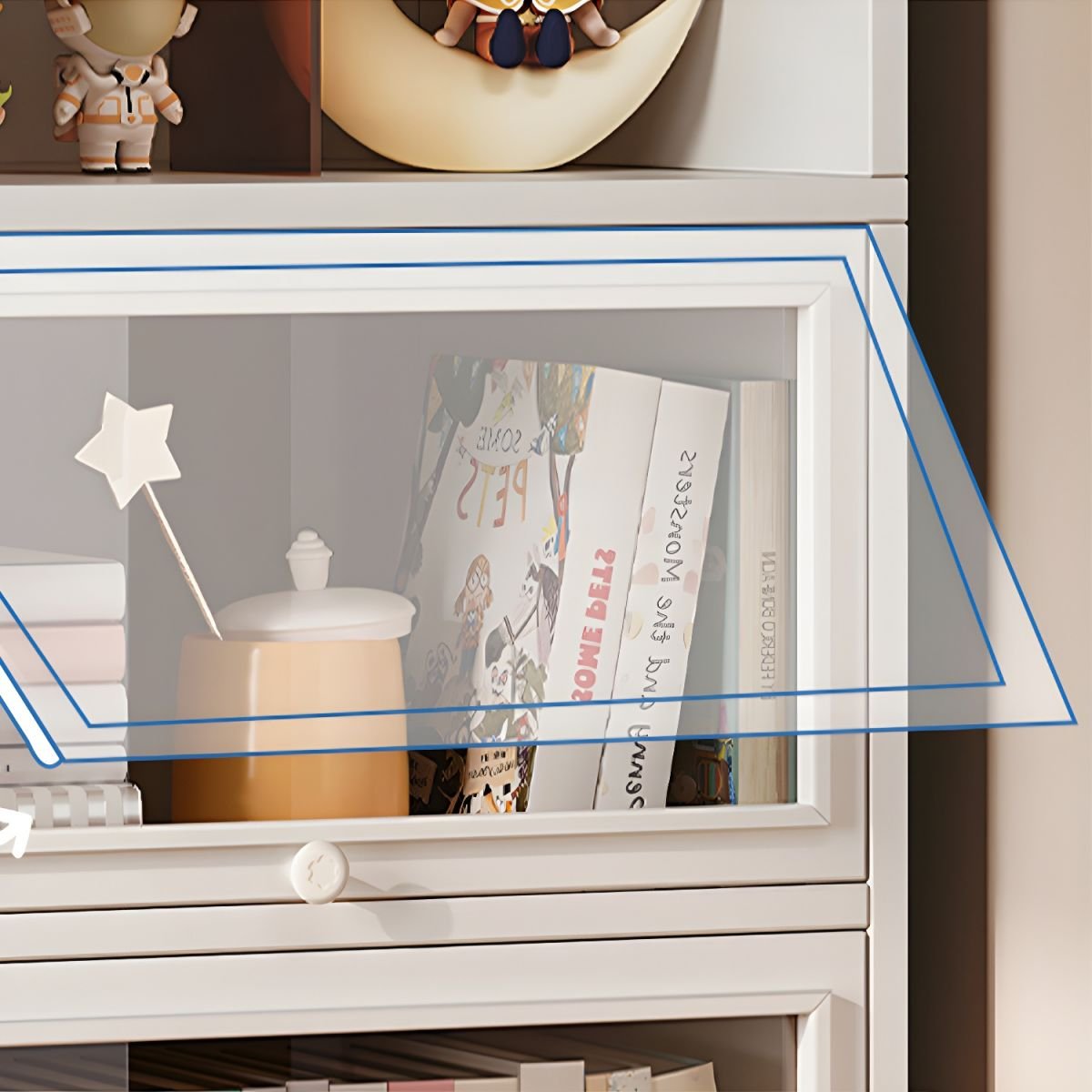 Wooden Bookshelf Design Living Room Book Shelf Library Storage Cabinet Book Shelvese Bookshelf Bookcase - Image 8