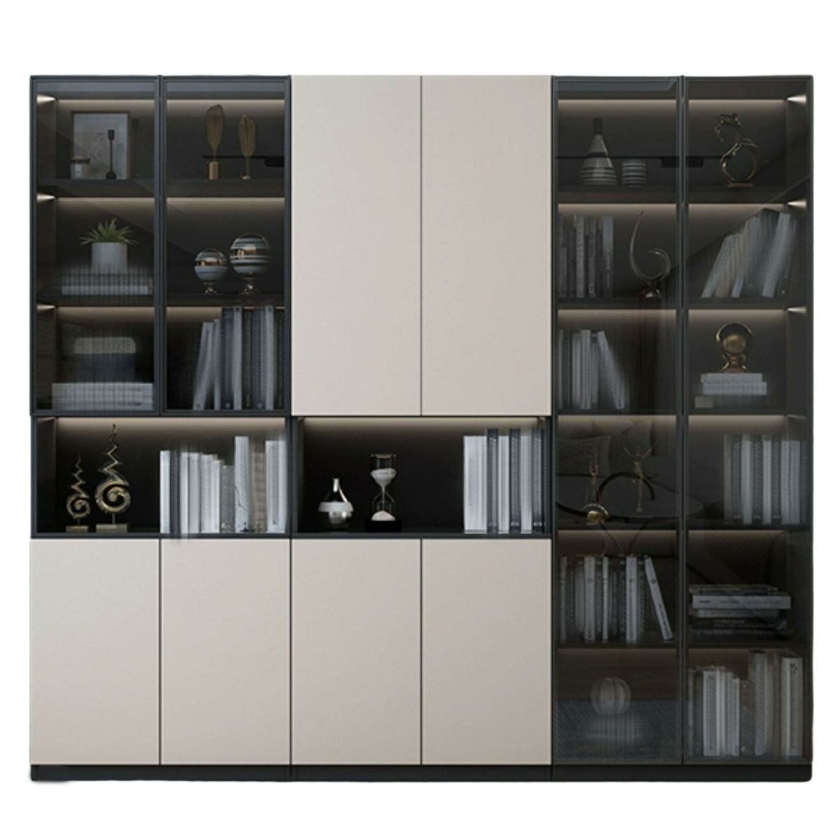 Wooden Bookshelf Design Living Room Book Shelf Library Storage Cabinet Book Shelvese Bookshelf Bookcase - Image 7