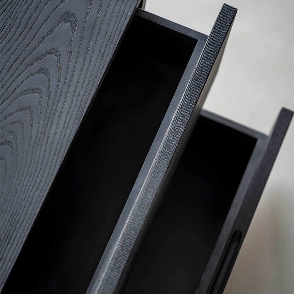 1200x12006 388 Stately Deep Tone Nightstand with 2 Silent Drawers