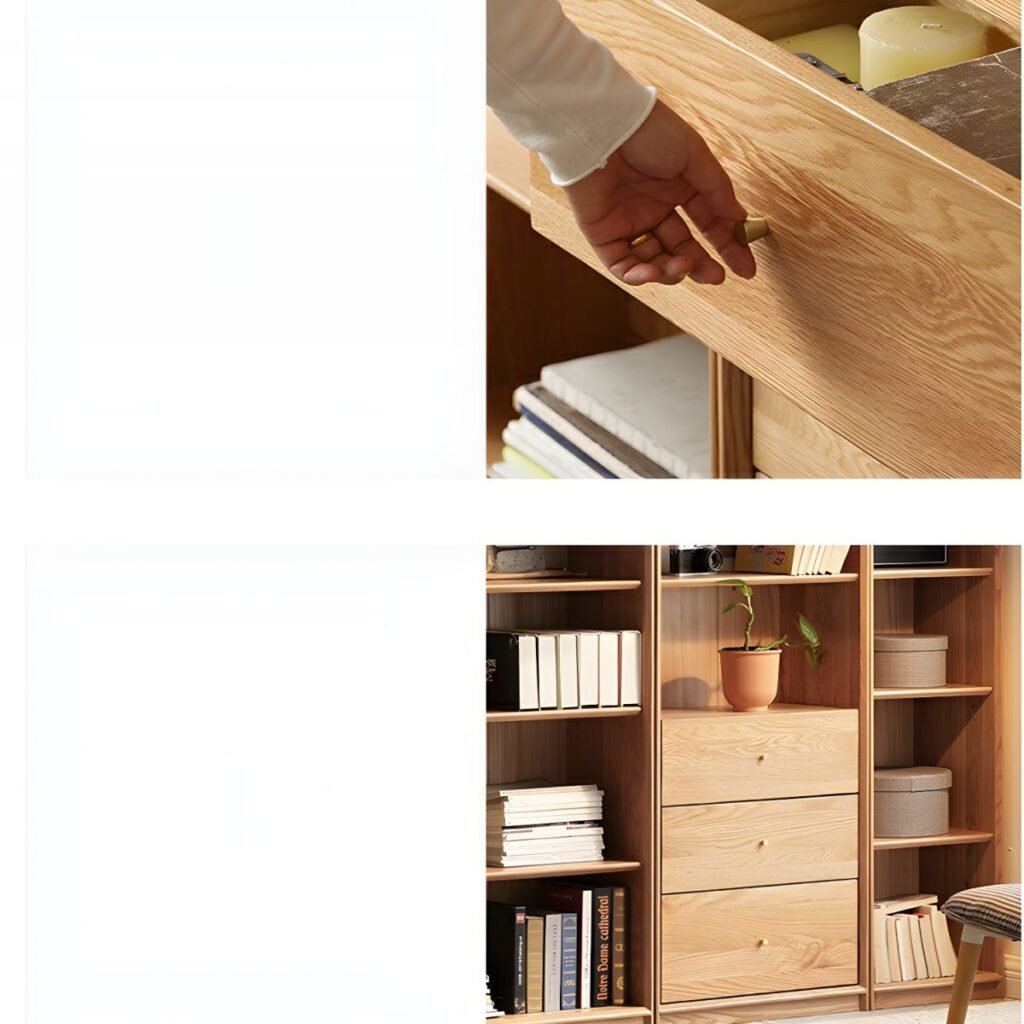 1200x12007 315 Luxury Modular Bookcase System with Fluted Glass Doors JX-BC-071