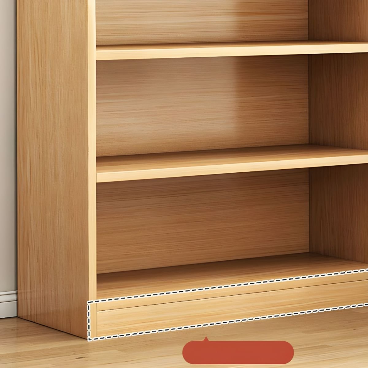 Wooden Modern Design six-tier Movable Shelf Panels Living Room Library Bookcase No Doors Storage Cabinet Book Shelvese Bookshelf - Image 9