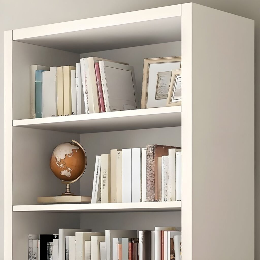 1200x12007 339 Modern White Bookcase with 5-Tier Open Shelves - 71" Tall Minimalist Wooden Bookshelf