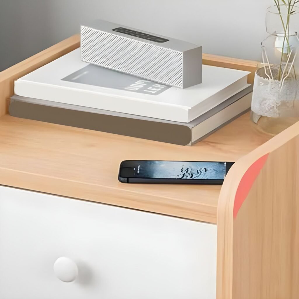 1200x12007 387 Graceful Compact Nightstand with 2 Silent Drawers