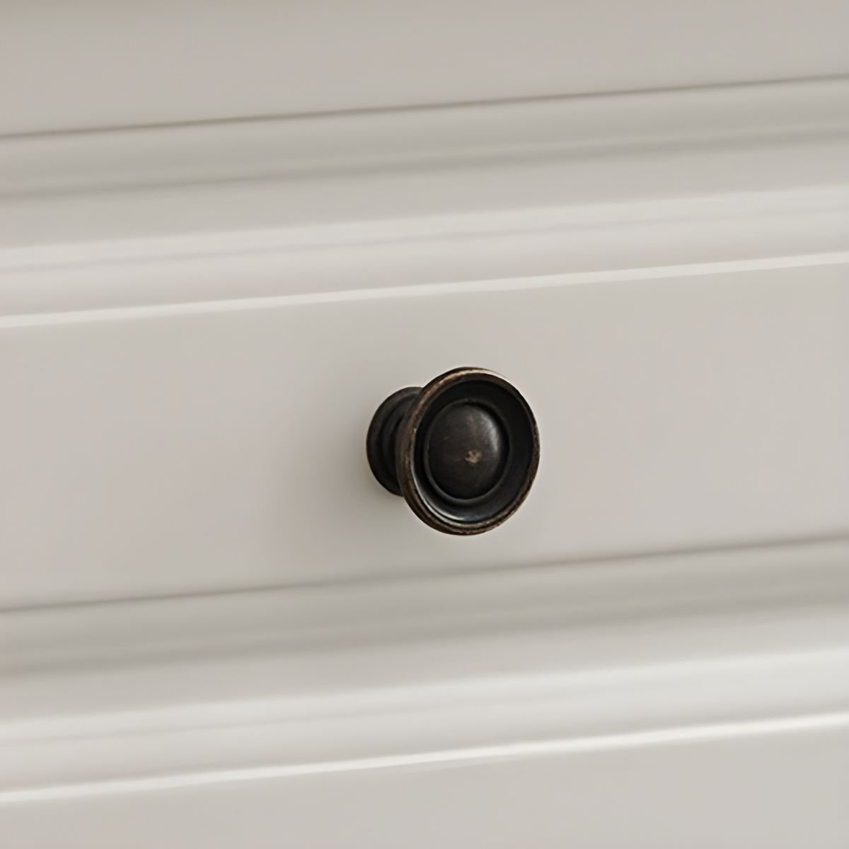 Nightstand White Nightstand in Bedroom Wooden Sofa Side Storage with Sliding Drawers and Shelves - Image 6