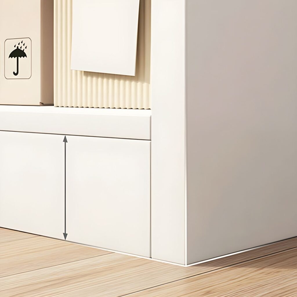 1200x12008 320 Minimalist Open Bookcase - Easy Assembly Modern Wooden Storage Shelf in White & Wood Color Bookshelf