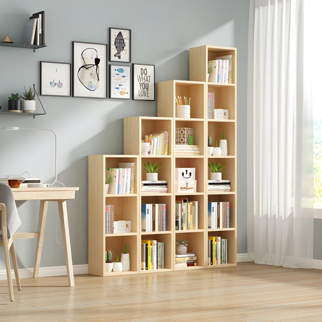 1200x12009 294 Premium Modular Organizing Shelf with Flexible 5 Height Configurations