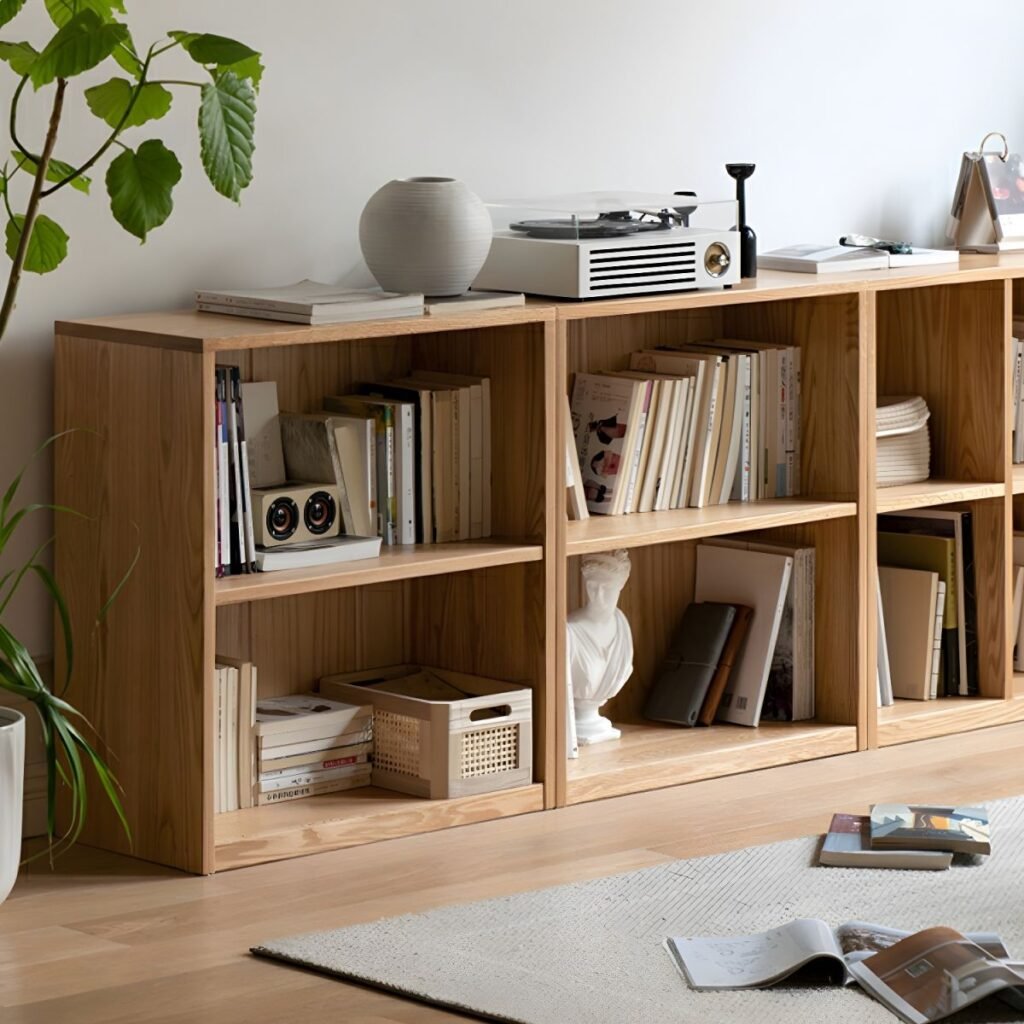 1200x12009 296 Modern 8-Cube Open Bookcase - Minimalist Wooden Storage Organizer for Home Office
