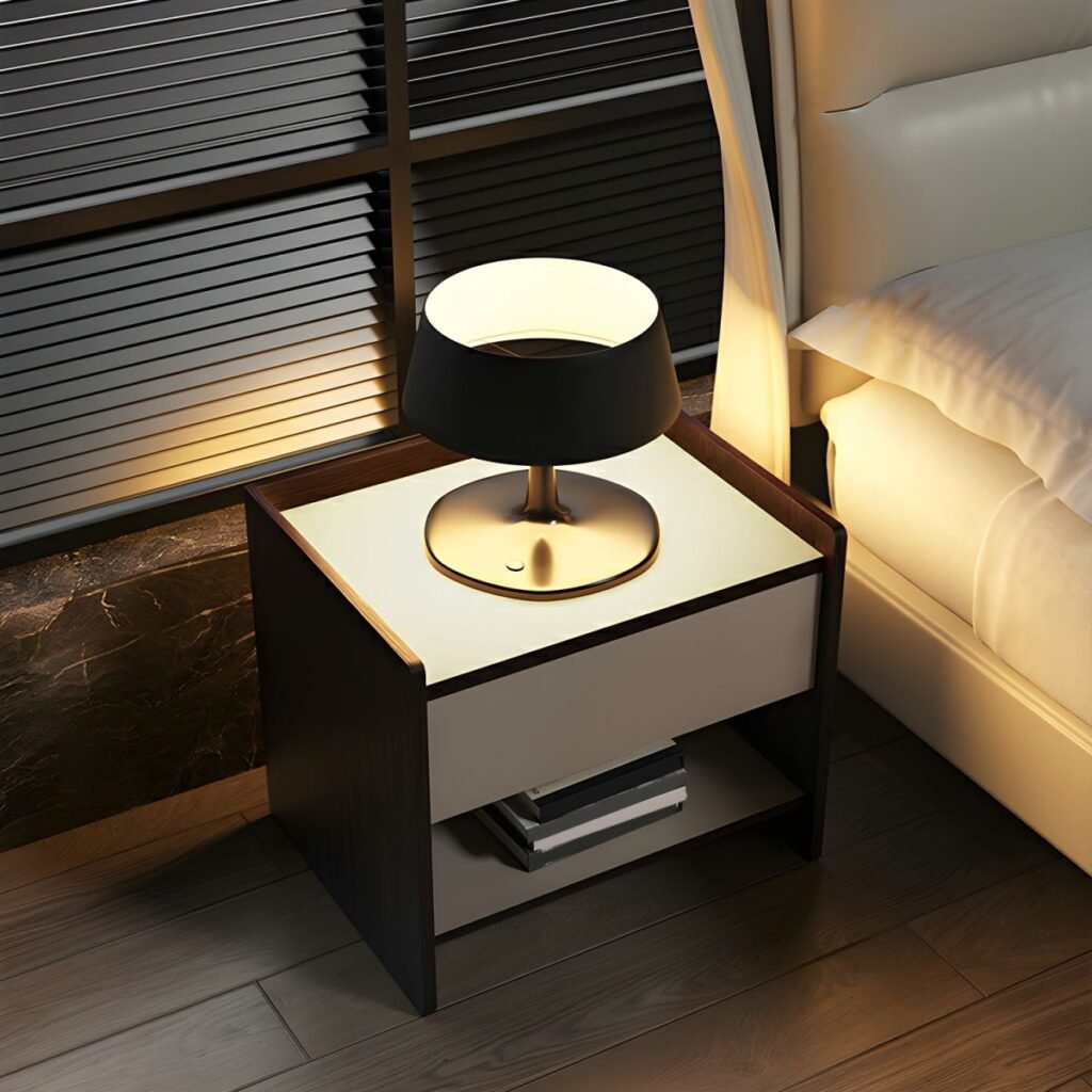 1200x12009 314 Sturdy Wood Grain Nightstand with 3 Storage Tiers