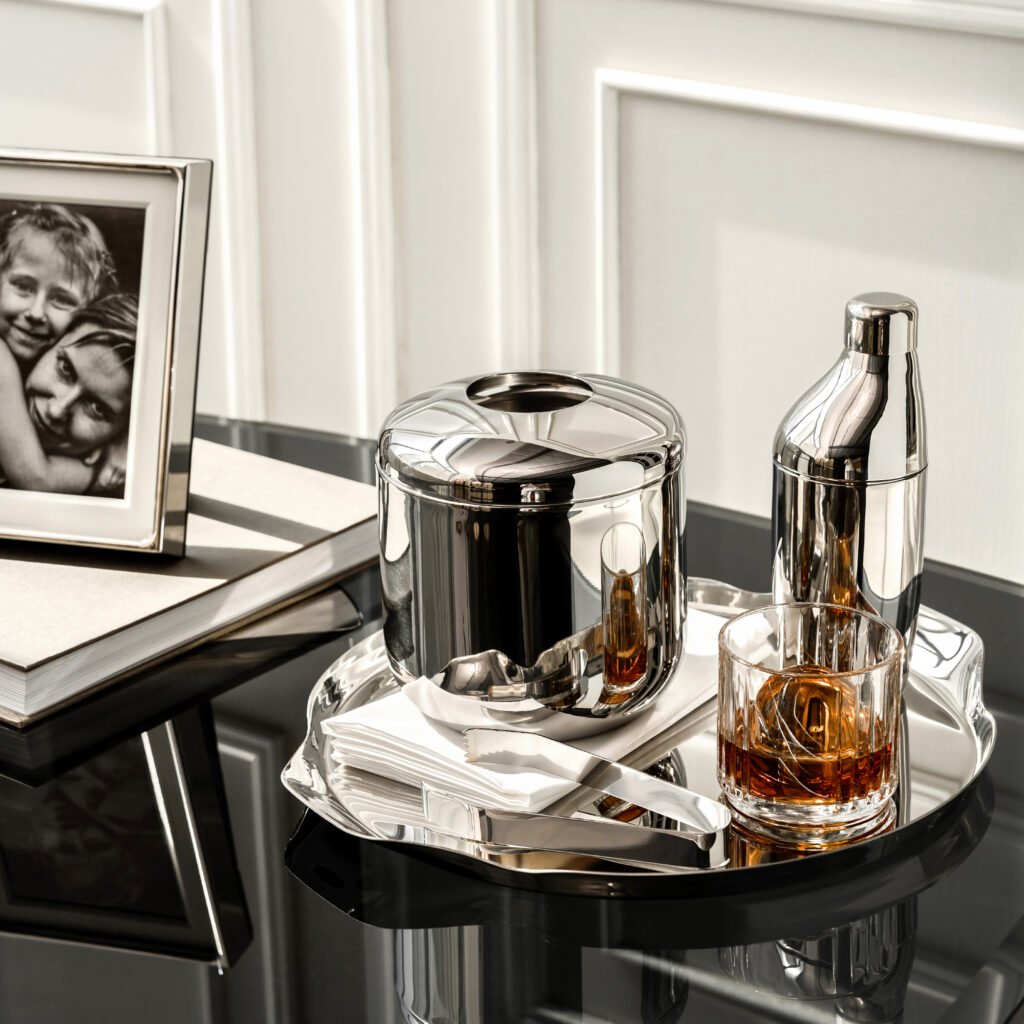 131 1 1 Steel Ice Bucket with Tongs - Luxury Mirror Polished Stainless Steel Wine Chiller by Apexerahomelife.