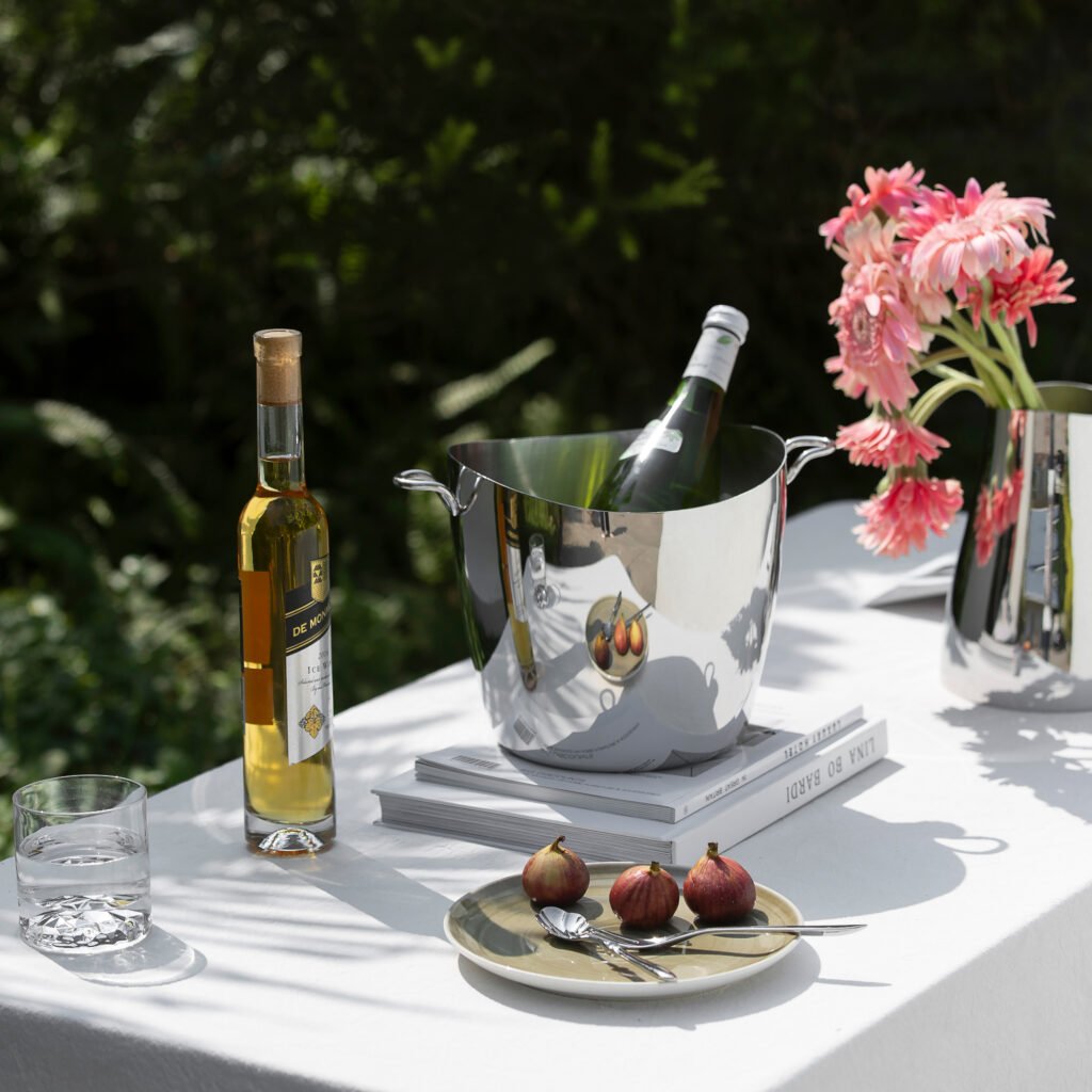 135 7 1 Steel Ice Bucket with Tongs - Luxury Mirror Polished Stainless Steel Wine Chiller by Apexerahomelife.