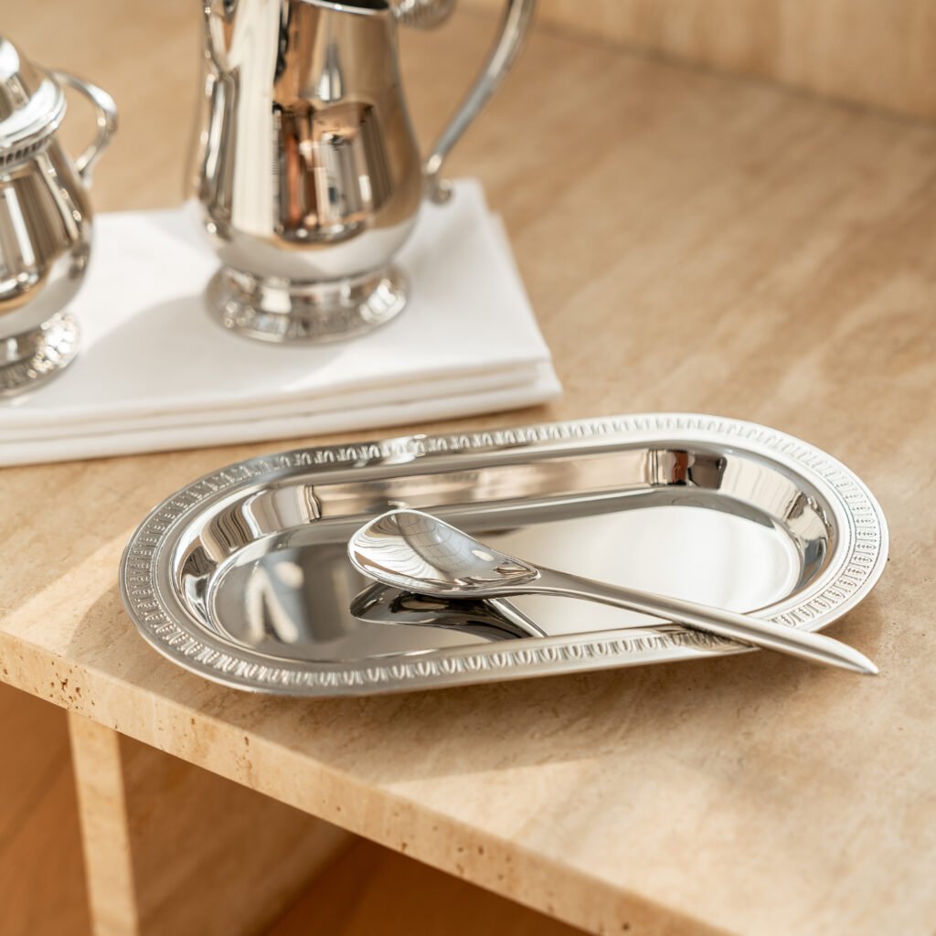 188 3 1 Steel Tea Set for Elegant Hosting, Luxury Mirror Polished Teapot and Creamer Collection.