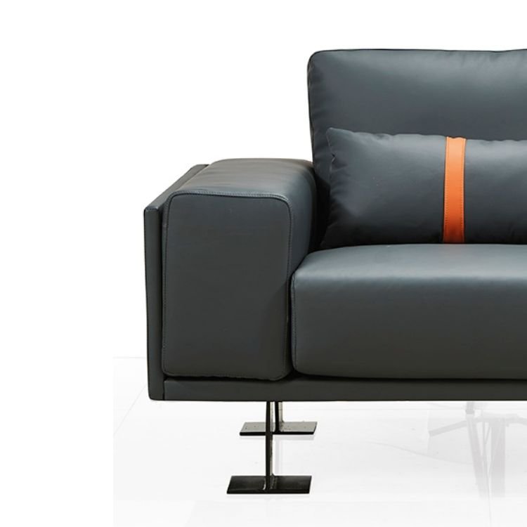 Modern Design Office Hotel Waiting Room Sofas Simple Atmosphere Individual Style PU Leather Office Living Room Sofa - Image 4