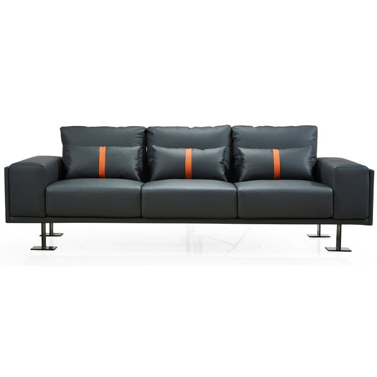 Modern Design Office Hotel Waiting Room Sofas Simple Atmosphere Individual Style PU Leather Office Living Room Sofa - Image 3