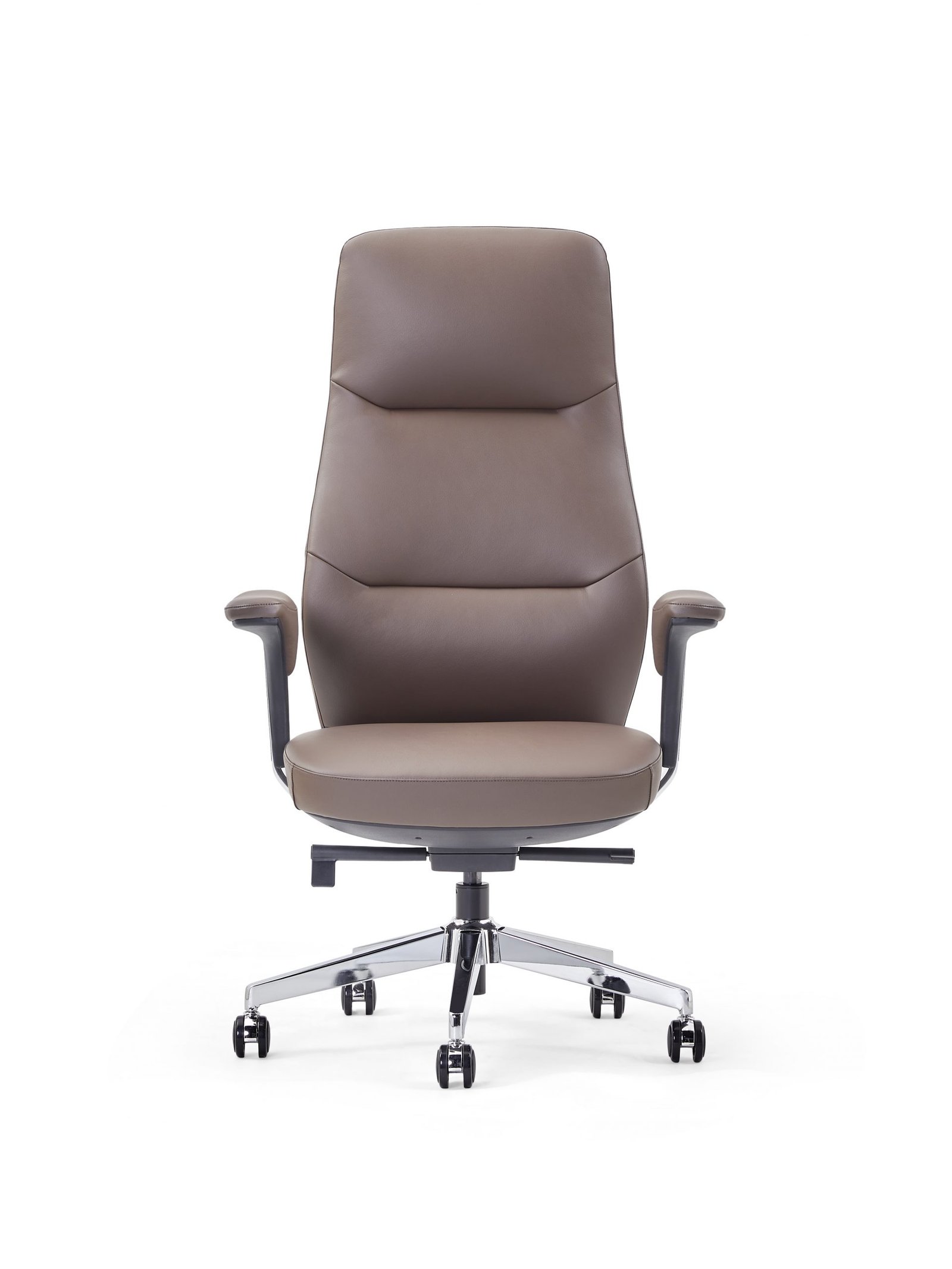 New Product Office Chairs Luxury Ergonomic Executive Genuine Leather Aluminum Modern Leather Office Chair - Image 2