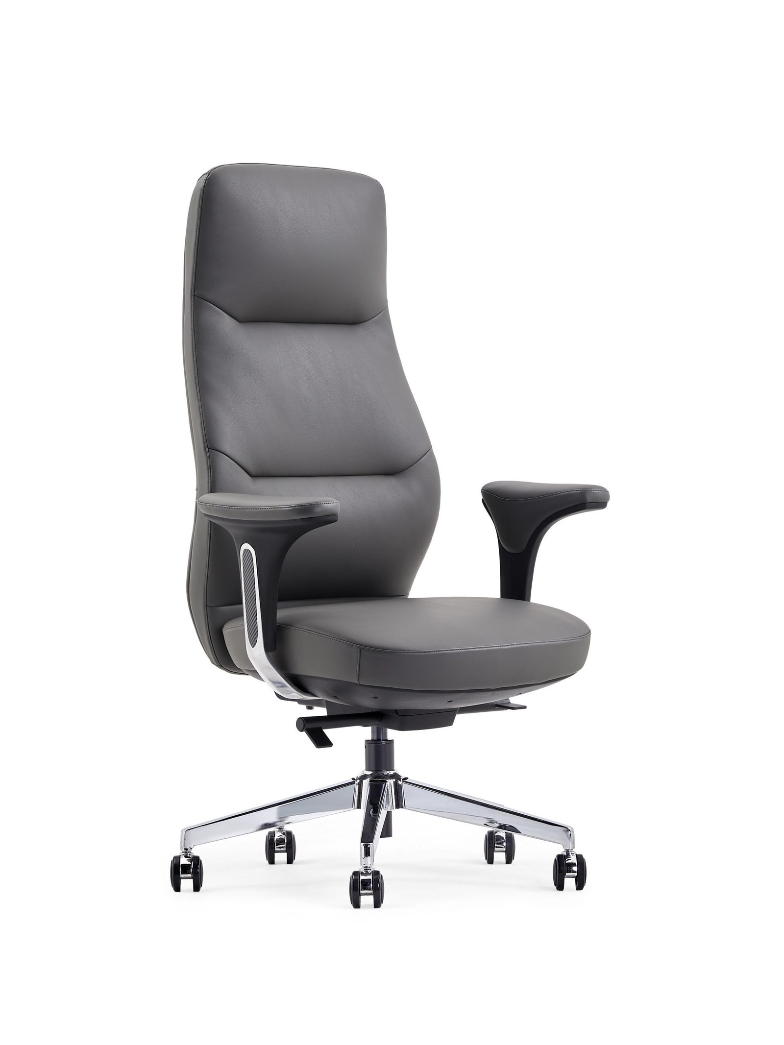 New Product Office Chairs Luxury Ergonomic Executive Genuine Leather Aluminum Modern Leather Office Chair