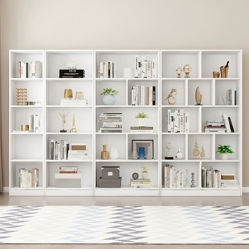 Exclusive Wooden Bookshelf With 8 doors Living Room Library Storage Cabinet Book Shelvese Bookcase - Image 2